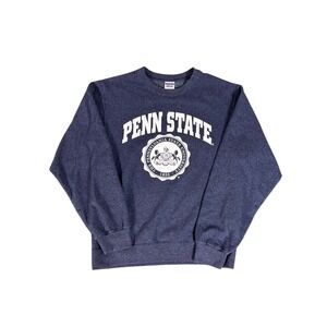 Y2K Penn State Nittany Lions‎ Jerzees Navy Blue Crewneck Sweatshirt College